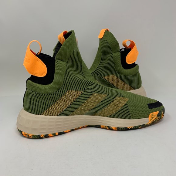 Adidas N3XT L3V3L Next Level Olive Linen Sneakers - Picture 3 of 8